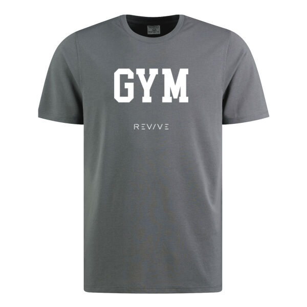 Print - GYM white  - Regular Fit Superwash 60 Pique Tee Thumbnail