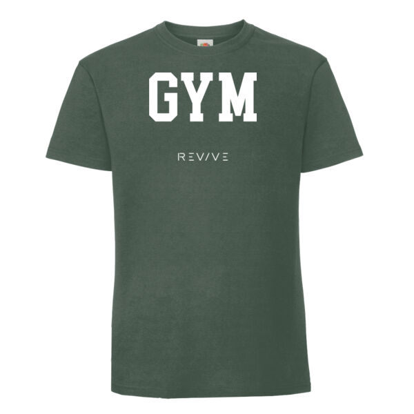 Print - GYM white  - Men's Iconic 195 Ring Spun Premium T Thumbnail