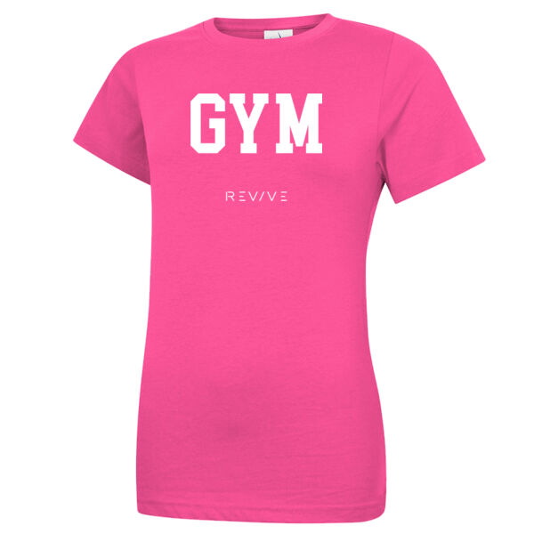 Print - GYM White - Ladies Classic T-Shirt Thumbnail