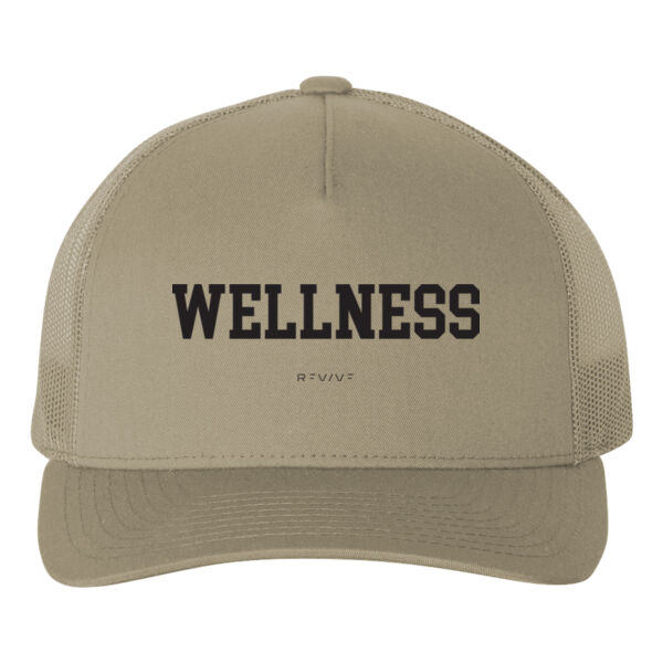 Print - Wellness black - 5 Panel Retro Trucker Cap Thumbnail