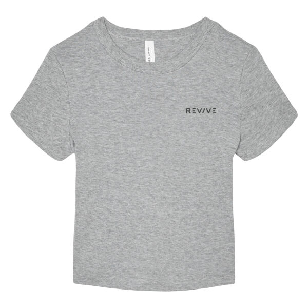 Emb - Revive black - Women's Micro Rib Baby Tee Thumbnail