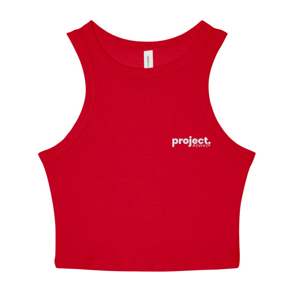 Emb - Project white - Women's Micro Rib Racer Tank Thumbnail