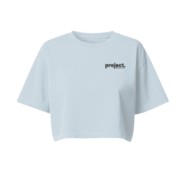 Emb - Project black - Women's Heavyweight Washed Cropped Tee Thumbnail