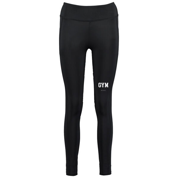 Revive Active Gym Full Length Leggings - White Logo GYM Thumbnail