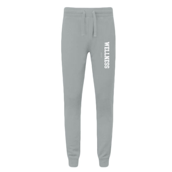 Print - WELLNESS White - NuBlend® Pocketed Jog Sweatpant Thumbnail